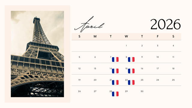 4月営業日のお知らせ✨