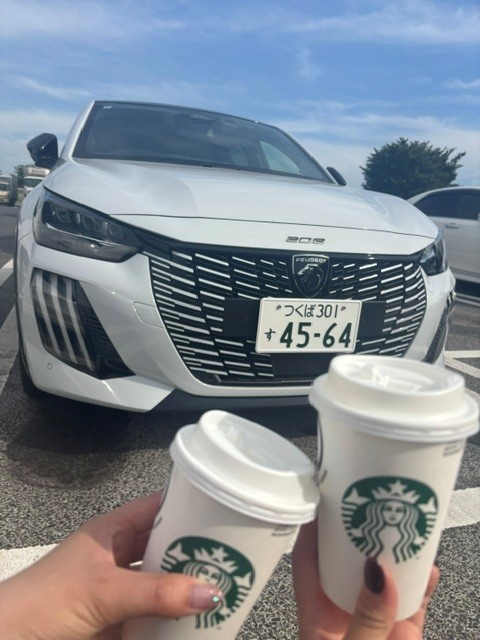 208にて！PEUGEOT水戸のスタッフと一緒にドライブ🚗