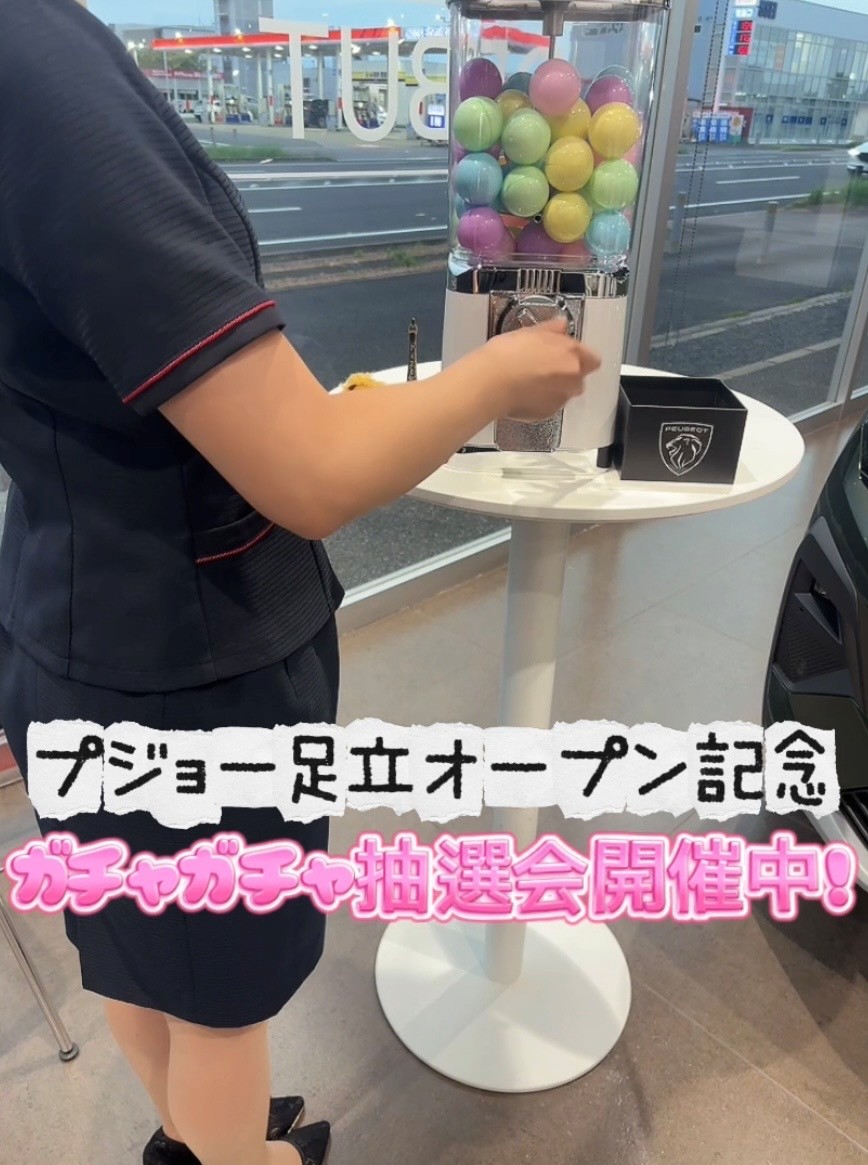 ガチャガチャ抽選実施中🎯